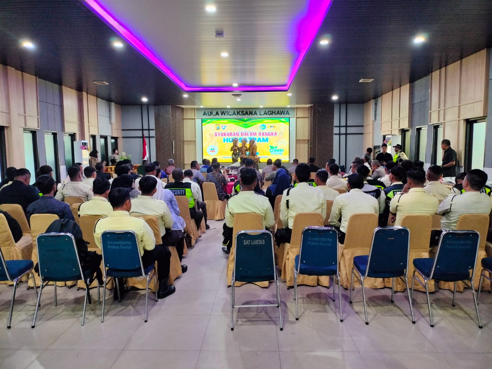 Perkuat Sinergi Pengamanan Swakarsa, di HUT Satpam ke-45, Polres Dumai Gelar Do,a Syukuran